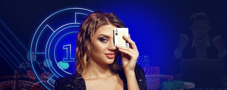 Evening entertainment platform showing casino games and sports betting options